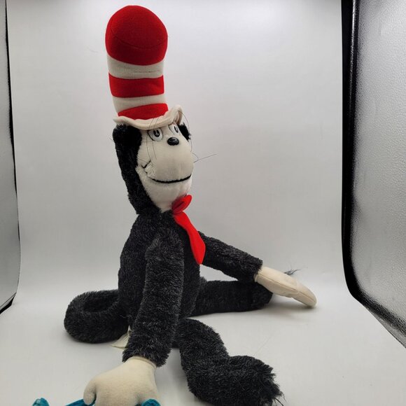 Coleco Dr. Seuss CAT IN THE HAT 26" Plush Stuffed Animal Vintage 1983 - Picture 7 of 11